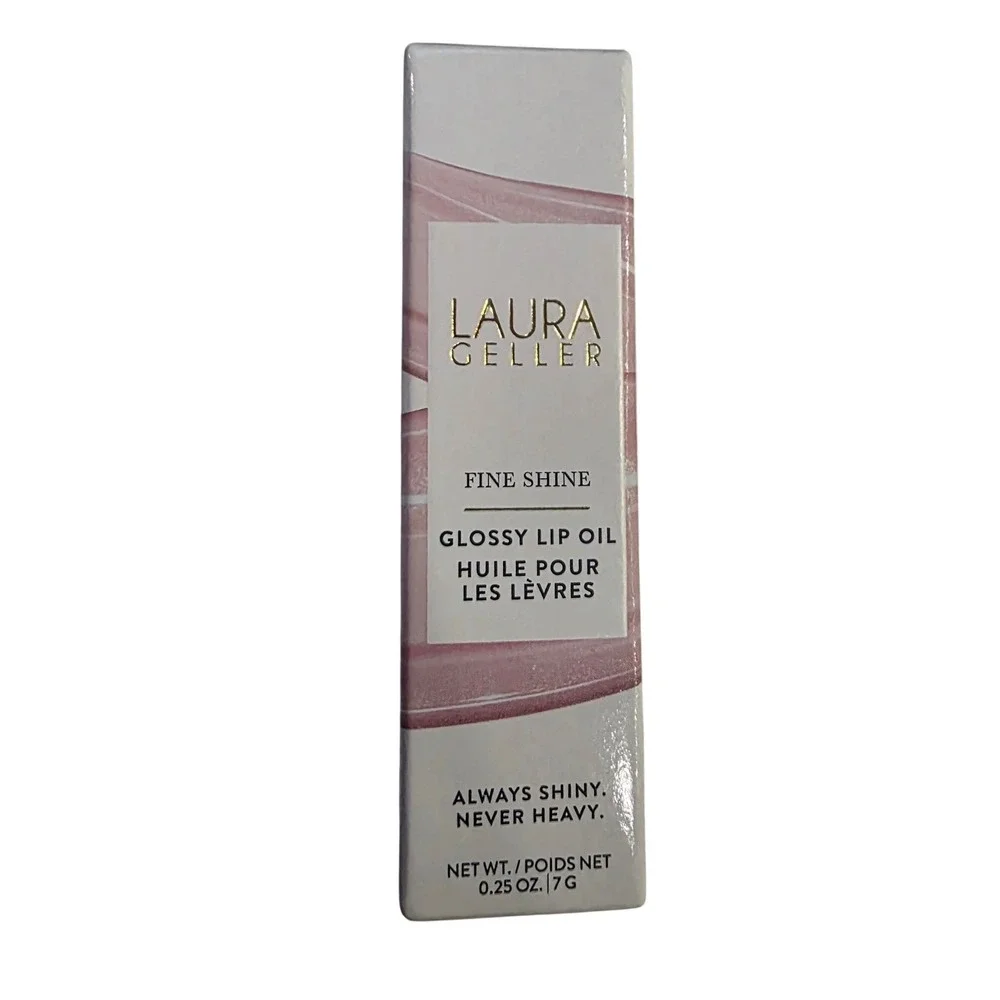 Laura Geller Fine Shine Glossy Lip Oil Mauve Along Hydration & Shine Net 0.25 Oz